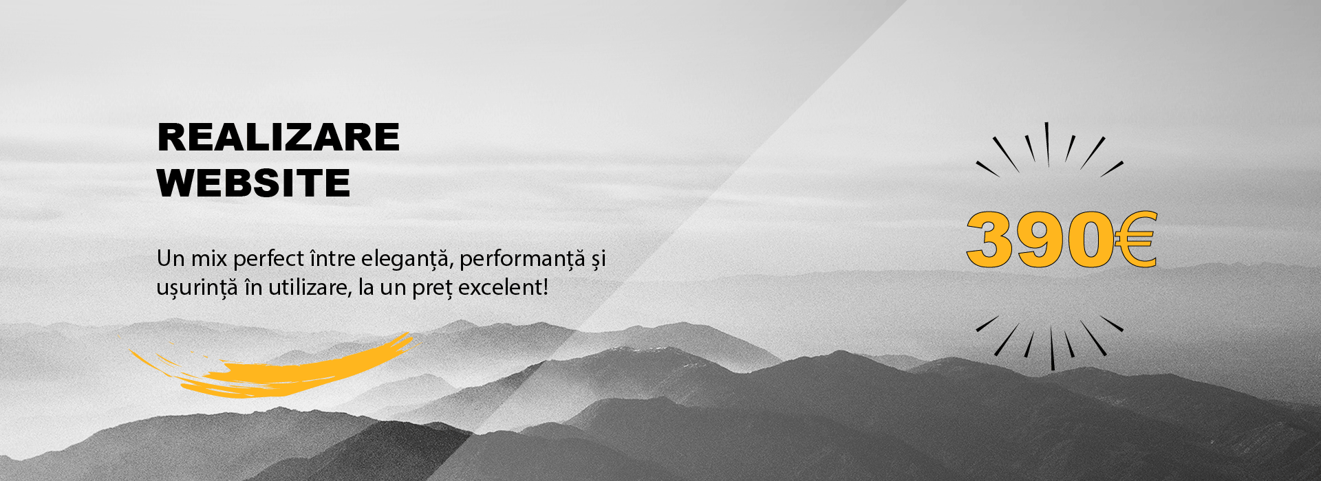 Oferta creare website de la 390 EUR.